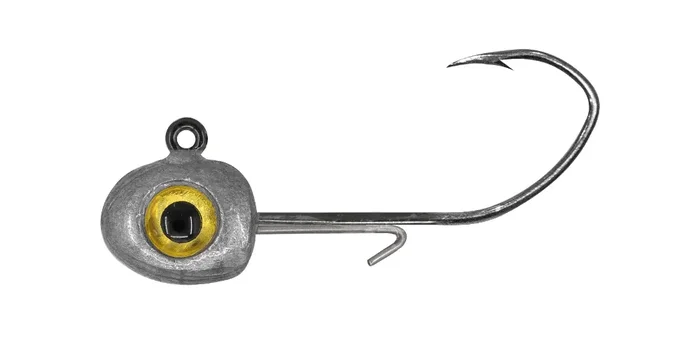 1 Standard Fishing Bait Jighead Sickle – 1/16 oz – Bare Shad