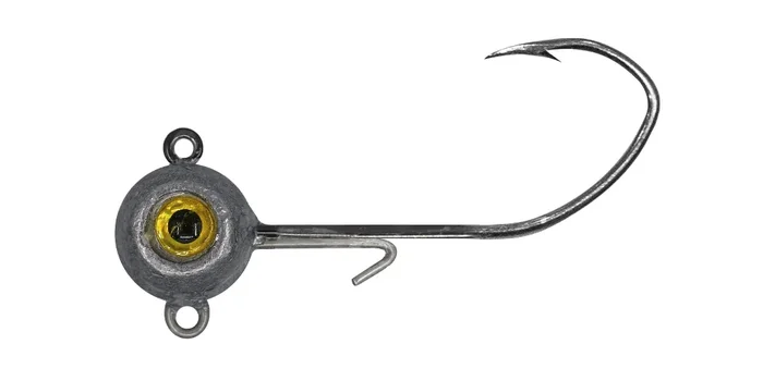 1 Standard Fishing Stacker Jighead Head Sickle – 1/8 oz. – Bare Shad