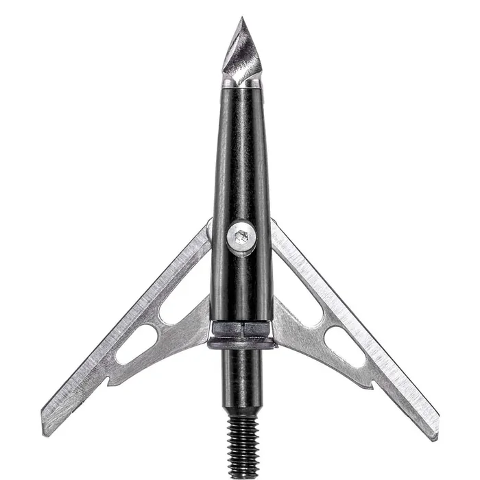 3 Pack 2 Inch Black Series Chisel Broadheads by Rage