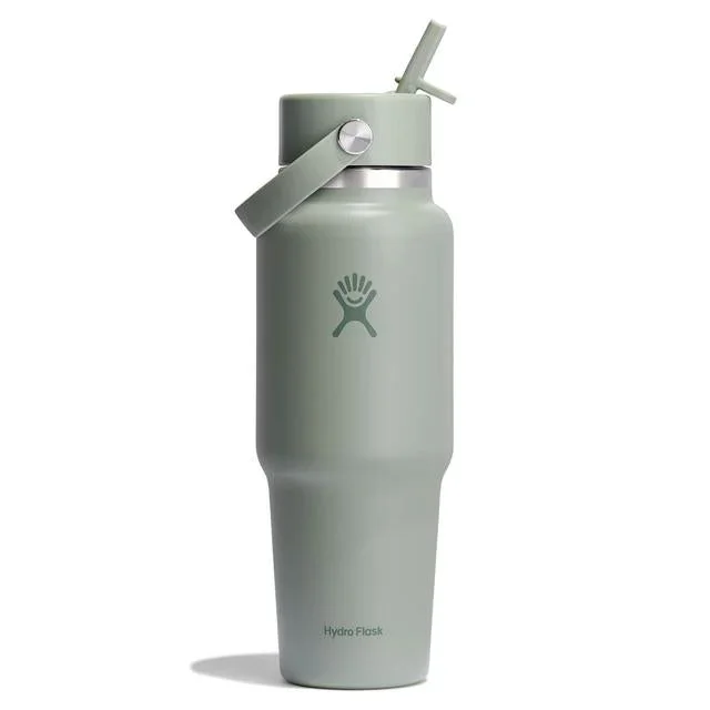 32 oz Wide Mouth Travel Bottle with Flex Straw Cap – Fossil