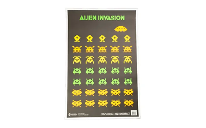 Action Target Alien Invasion Target Multi Color. 23″x35″ 100 Per Box GS-ALIENIN-100