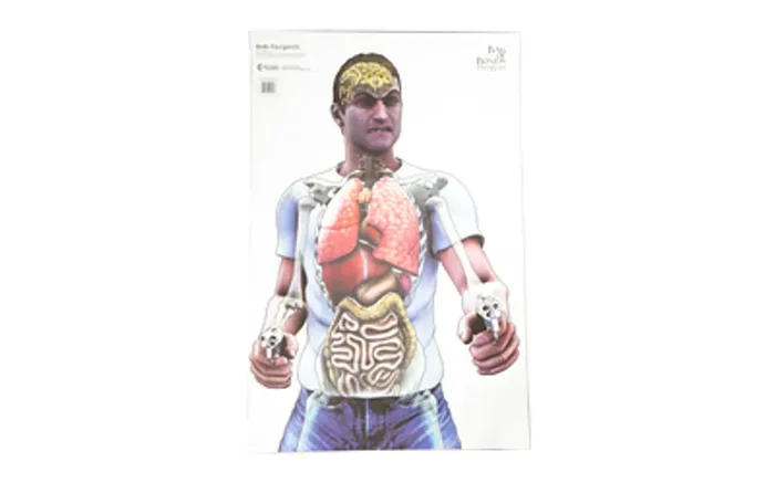 Action Target Bag of Bones Threat Target Multi Color 23″x35″ 100 Per Box BOB-TARGET01-100