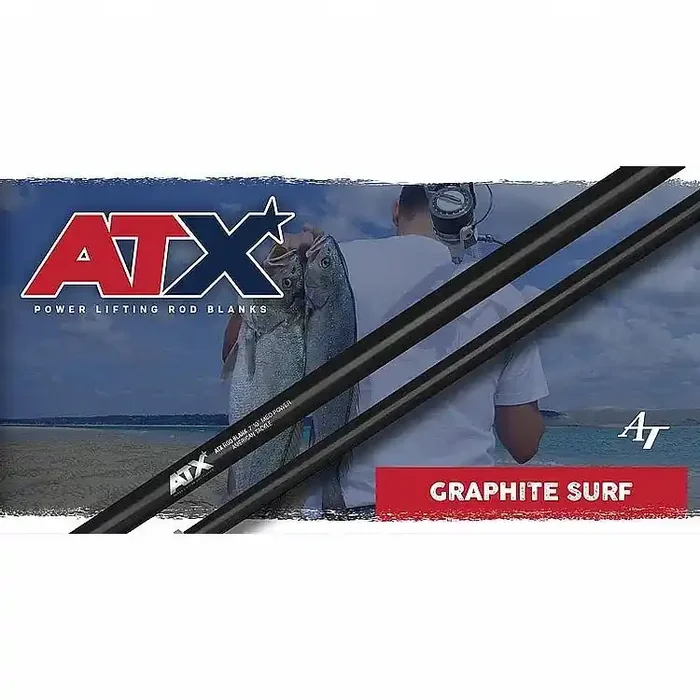 American Tackle ATX Graphite Surf 10‘ (15-30 ) Medium 2PC Rod Blank
