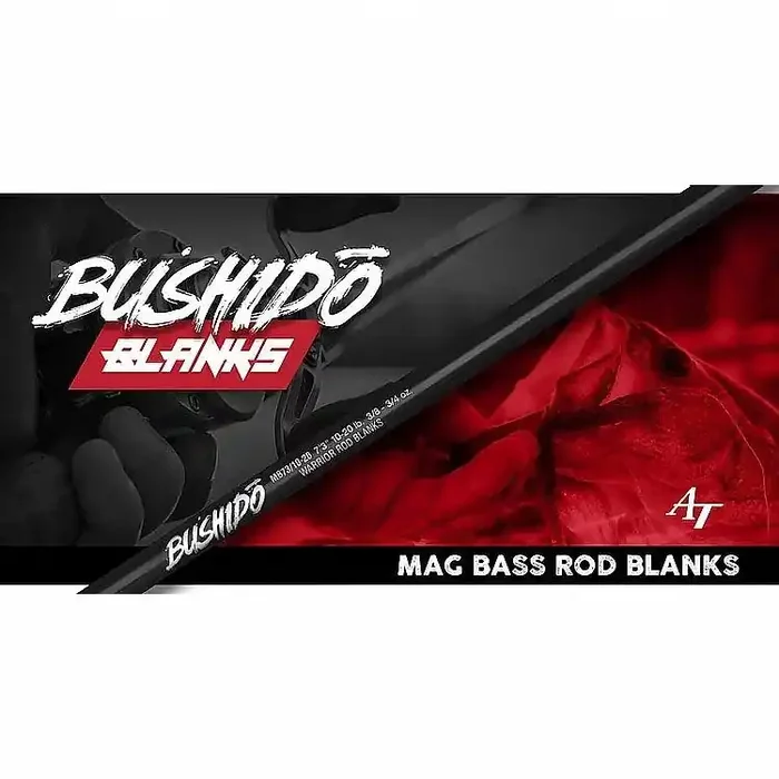 American Tackle Bushido 6‘8″ Mag Bass 12-20 lb. Heavy Rod Blank