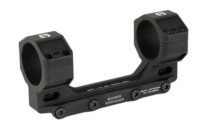 Badger Ordnance Condition One Max Mount 35mm 1.54″ Height 20 MOA Fits Picatinny Anodized Finish Black 154-352KB