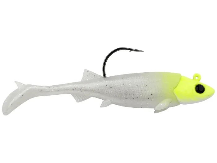 Berkley PowerBait Minnotator Swimbait – 3.5″ – Lemon Head Glow