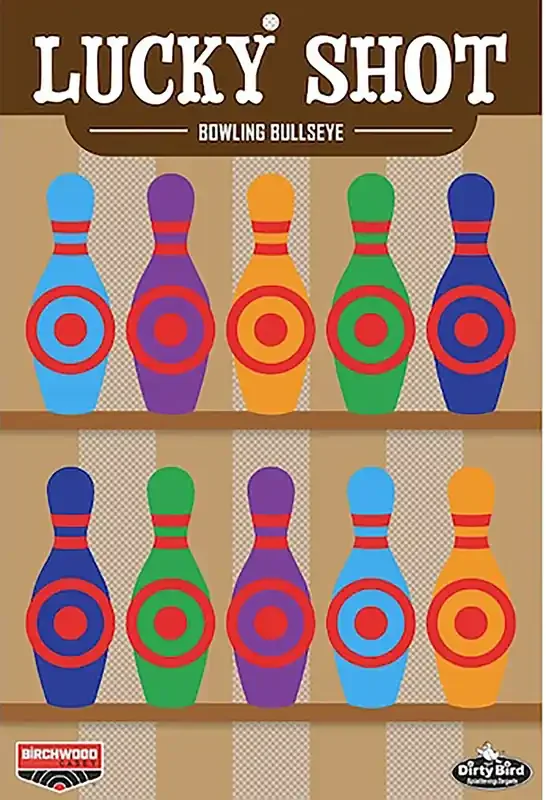 Birchwood Casey Bc35773 Dirty Bird Target Lucky Shot Bowling Pins 12 X 18 6 Pack