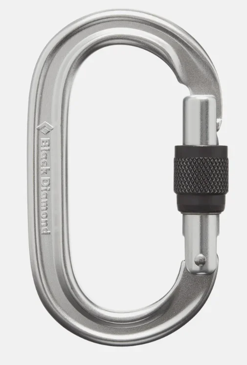 Black Diamond – Oval Keylock Screwgate Carabiner