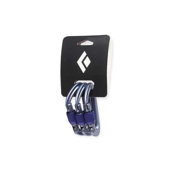 Black Diamond Liteforge Screwgate Carabiner Gray 3 Pack