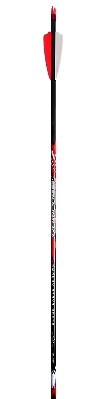 Black Eagle Arrows Rampage – Fletched 2.5″ Shield Cut Q2I fusion X-II – .001 Straightness – 350 Spine – 6 Pack
