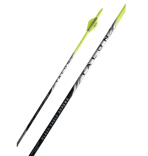 Black Eagle Arrows Talon Crested Hunting Arrows – 6 Pack – .001 Straightness – 350 Spine