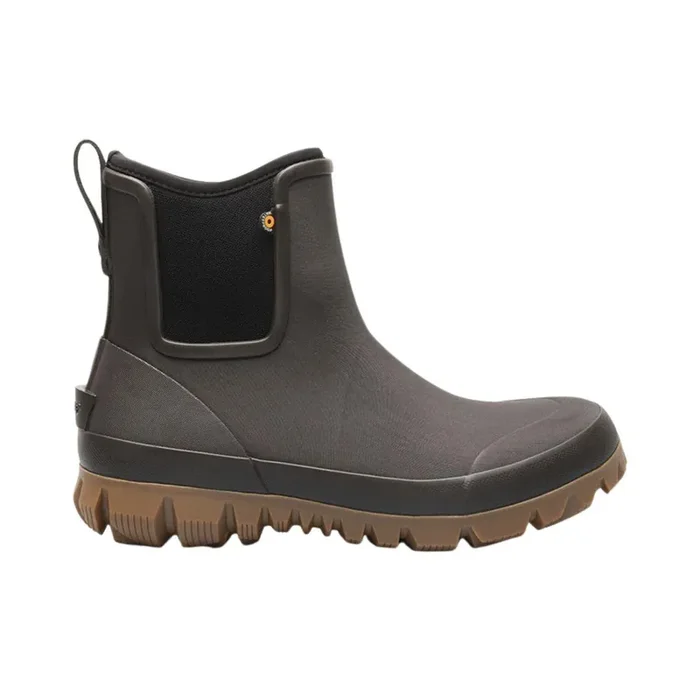 BOGS Footwear Men‘s Arcata Urban Chelsea Waterproof Winter Boots – Dark Brown – 13