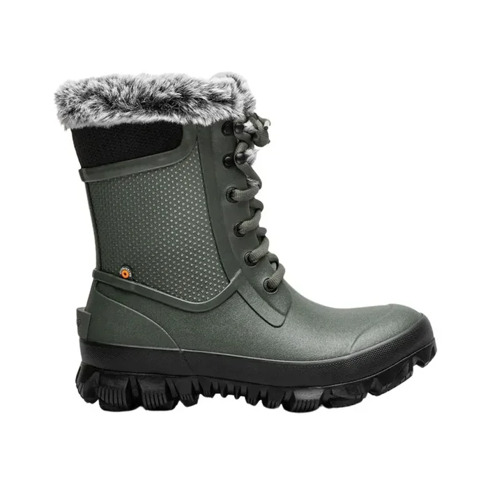 BOGS Footwear Women‘s Arcata Trek Dots Winter Boots – Dark Green – 6