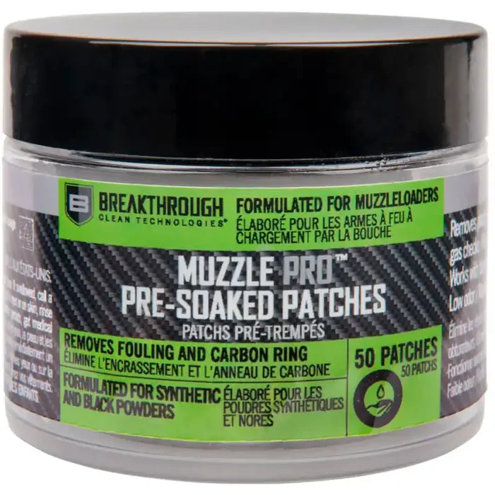 Breakthrough MuzzlePro Pre-Soaked Cleaning Patches – BT-MZ-SCP
