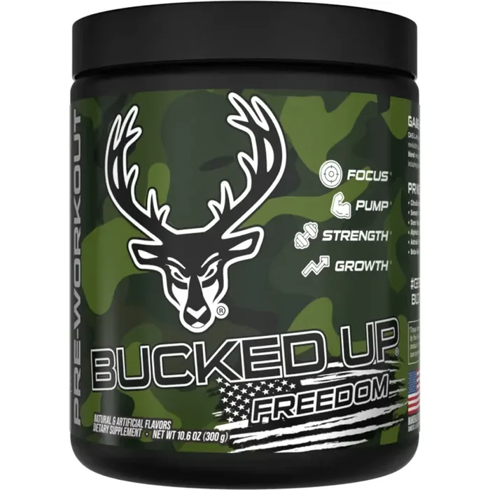 Bucked Up Pre-Workout Freedom Grape 30 Serving Tub – 1027905