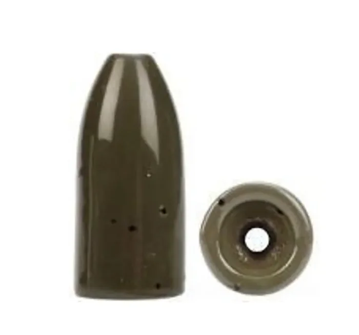 Bullet Weight – Tungsten Bullet Weights Green Pumpkin 1/8oz 6pc –