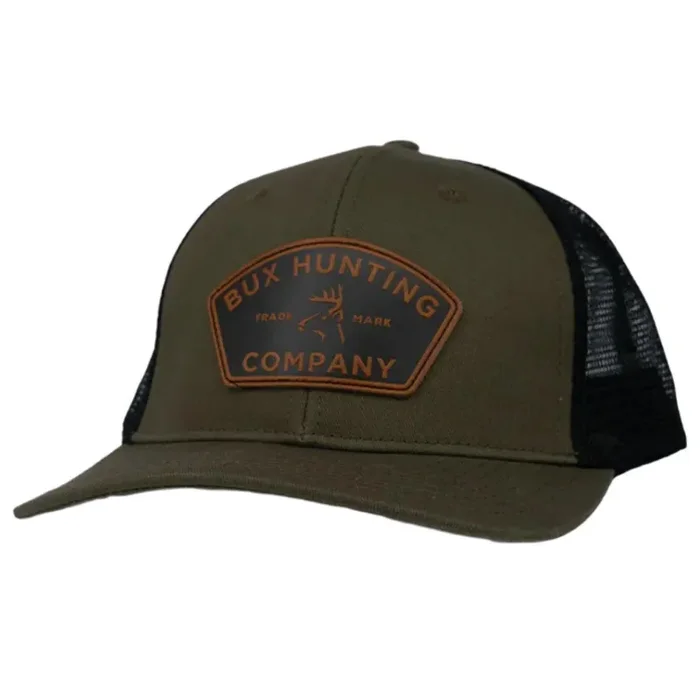 BUX Leather Patch Hat – Green
