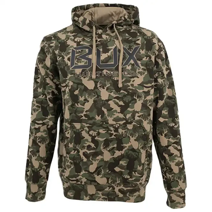 BUX Men‘s BUX Logo Thermal Hoodie – Deer Camo – XL