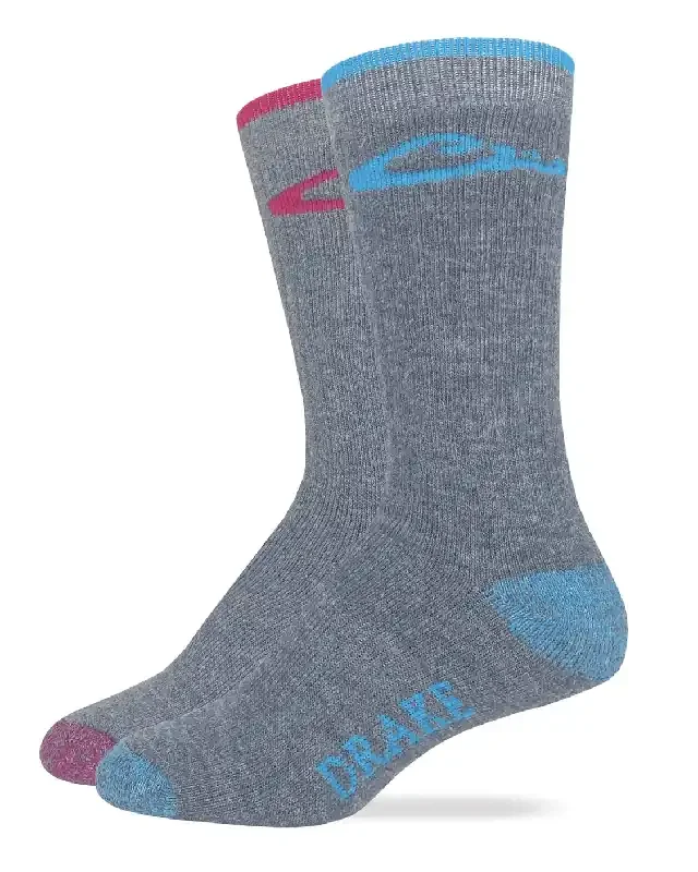 Carolina Hosiery Drake Ladies Ultra-Dri® Merino Wool Blend Boot Socks 2 Pack – Fuchsia – M