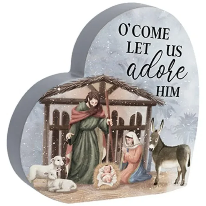 Carson Home Accents Adore Him Heart Sitter
