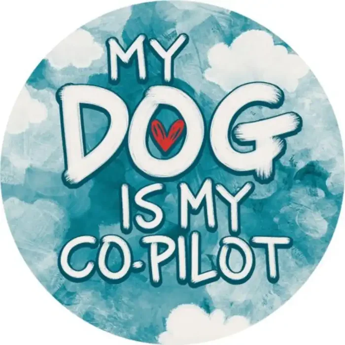 Carson Home Accents Car Coaster – Dog Co-Pilot