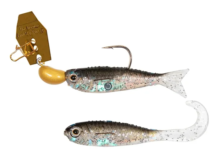 Chatterbait – Flashback Mini – Minnow 1/8oz Silver/blue – CBFBMINI1809