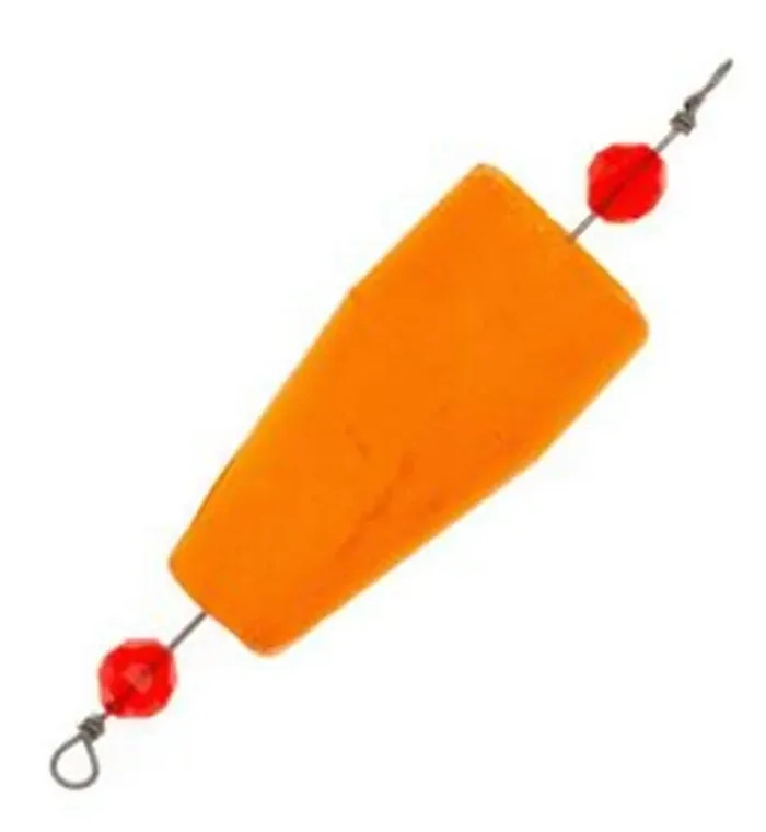 Comal – Popping Float Wgtd Rig – 4in Orange 1pk 12bg – 85WR-OR-4-12