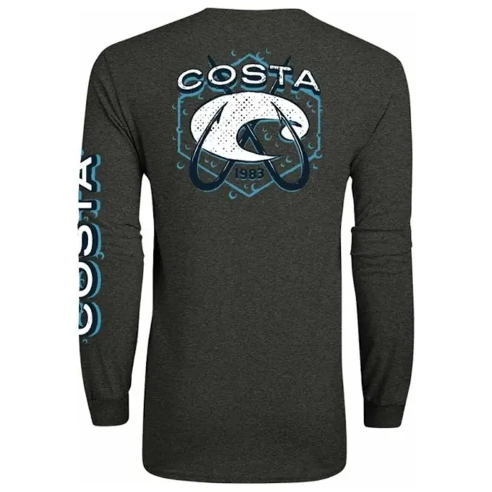 Costa Del Mar Men‘s Underwater LS Shirt – Dark Heather – L
