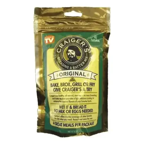 Craiger‘s Breading & Batter Mix – 4 Meals Per Package – Original