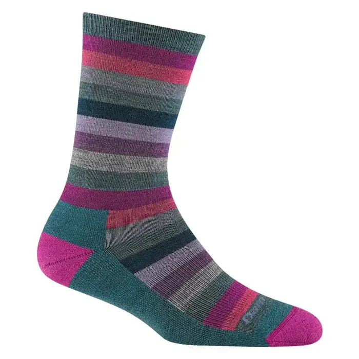 Darn Tough Women‘s Mystic Stripe Crew Lightweight Lifestyle Socks – Spruce – M
