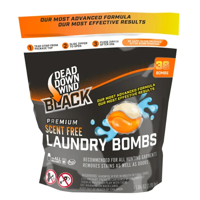 Dead Down Wind – Black Laundry Bombs – 36ct Zip Lock Bag – 118418