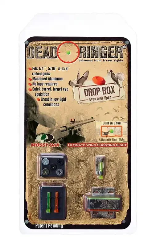 Dead Ringer Dr4478 Drop Box Green Orange Lexan Front Black Rear Mossy Oak Duck Blind For Shotgun