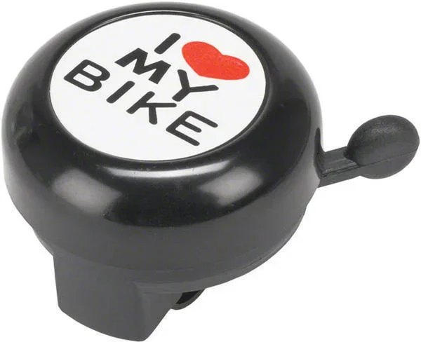 Dimension “I Heart My Bike” Black Bell