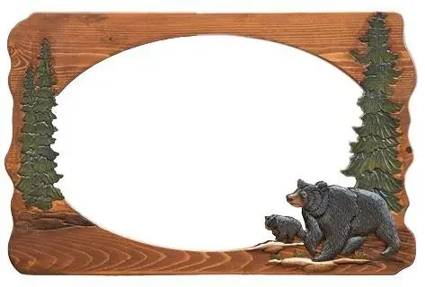 DL Collection Mirrors- Bear & Cub – 36″ x 24″