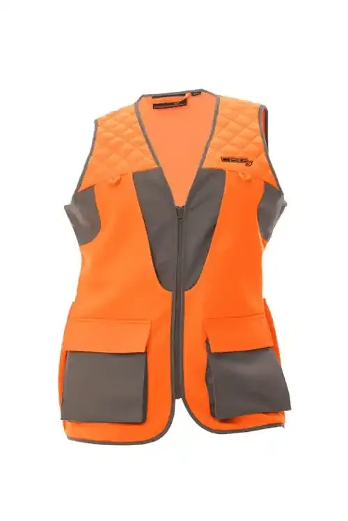 DSG Outwear Upland Hunting Vest – Grey/Blaze Orange – S/M