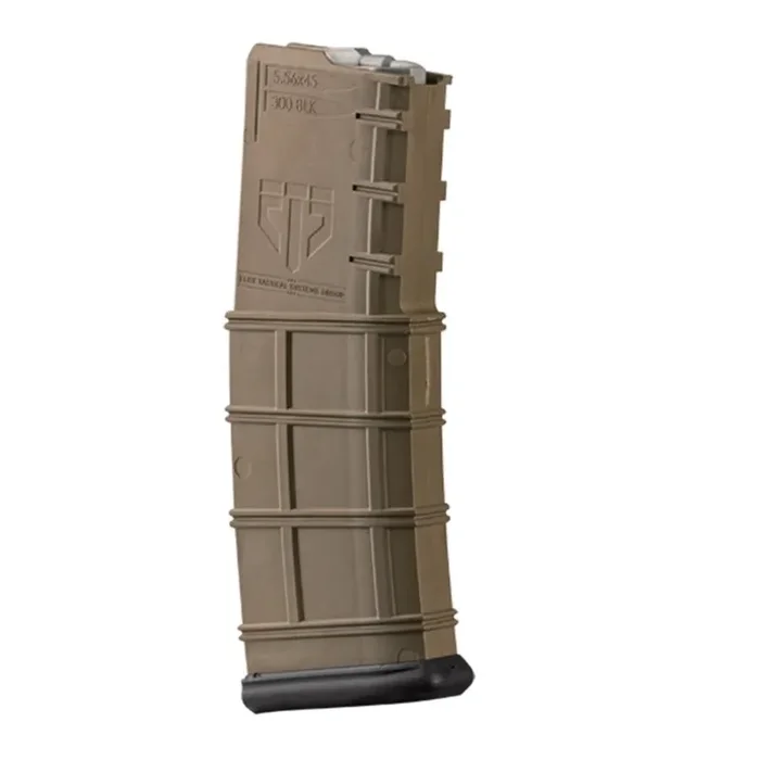 Elite Tactical Systems Ar-15 Rifle Magazine Fde Nylon .223/5.56 Blk 30/rd – GN-AR15-30G2FDE