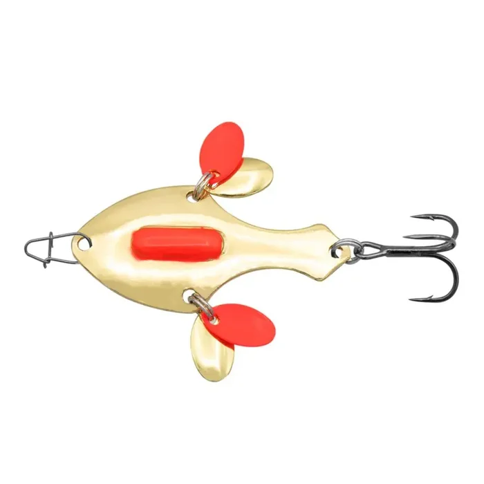 Eurotackle Euro Spade Blade Flutter Rattle Spoon – 1/4 oz. – Bloody Gold