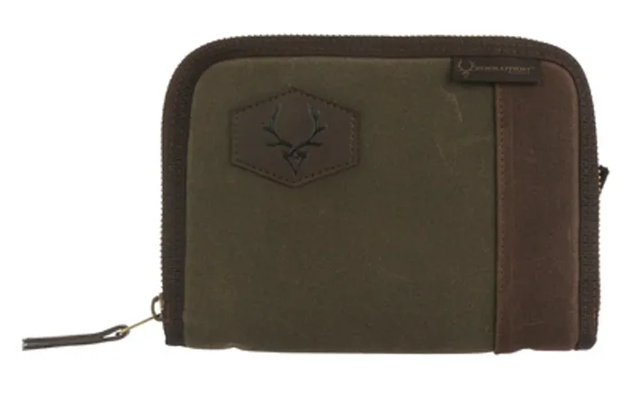Evolution Outdoor Rawhide Series Pistol Case Fits Most Handguns Up to 8″ Cotton Duck Canvas Construction Green 44378-EV