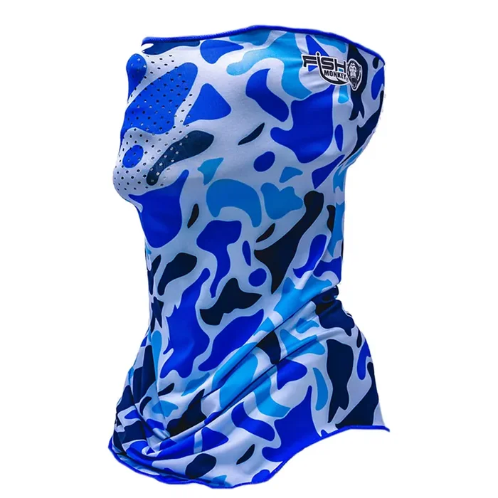 Fish Monkey – Face Guard Upf50+ – Blue Old School –