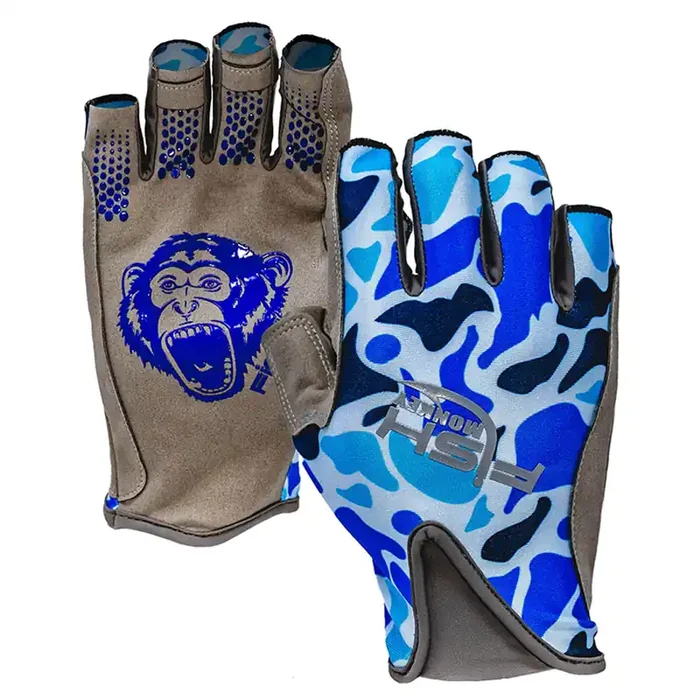 Fish Monkey – Pro 365 Guide Glove – Blue Old School 2x-large –