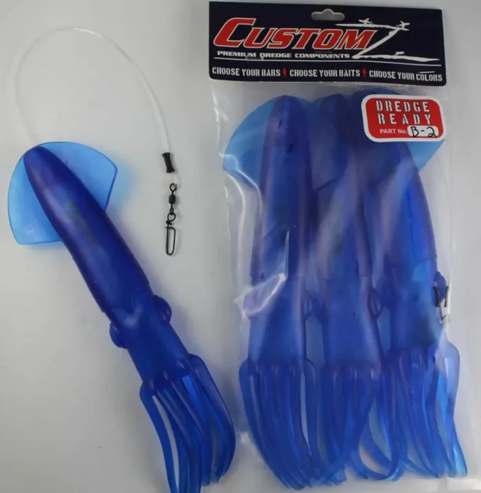 Fish Razr Dredge Ready Rigged Squid 12″