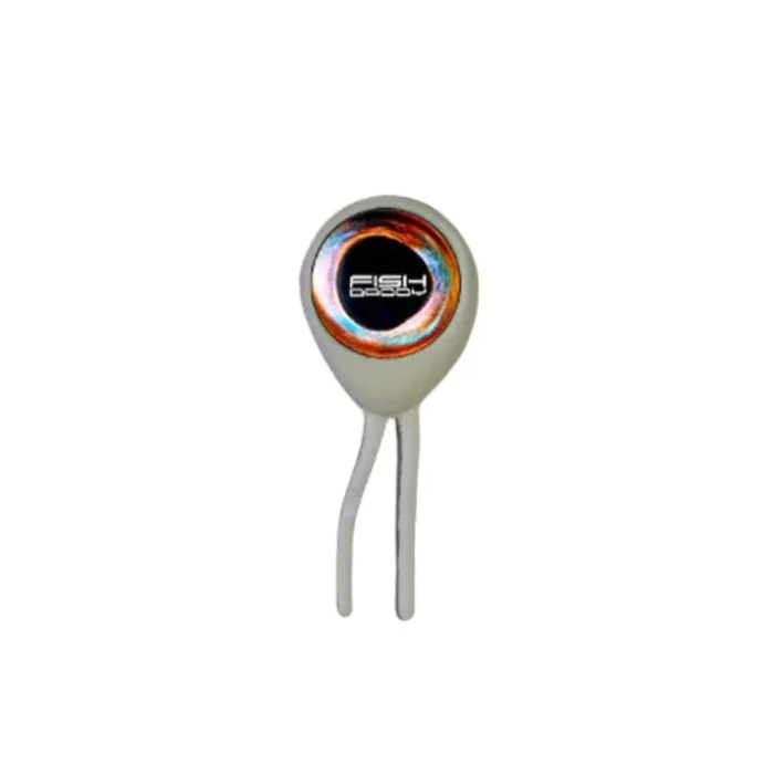 FishDaddy DoubleEye BioSilicone Glow Plastics (BGP) – UV White Glow Red
