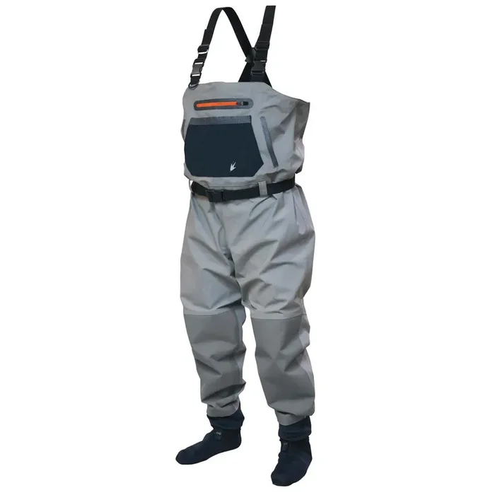 Frogg Toggs Sierran Reinforced Nylon Breathable Stockingfoot Wader – Slate / Gray – Size XX