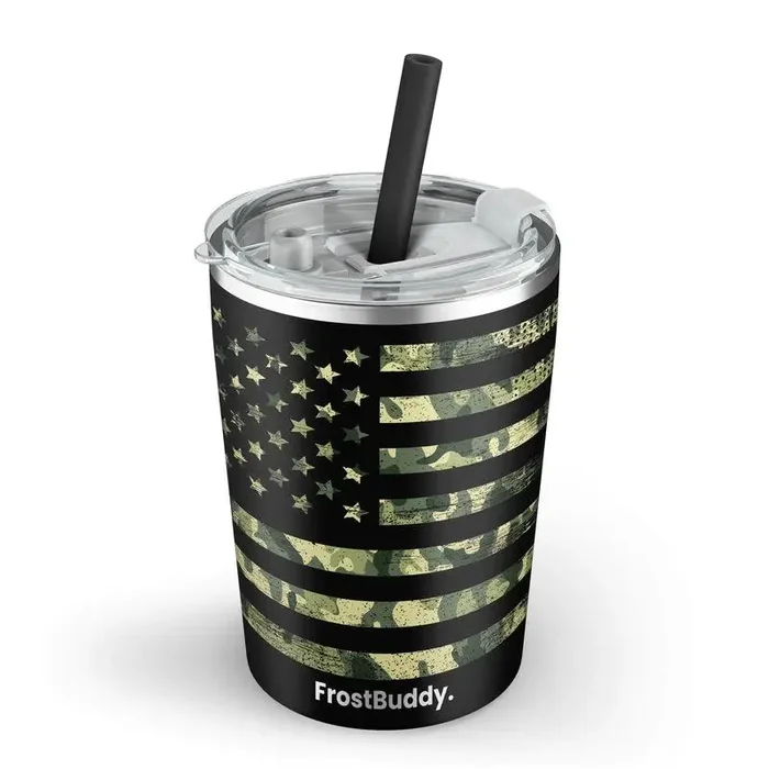Frost Buddy Sippin‘ Buddy – 8 oz. – Camo Flag