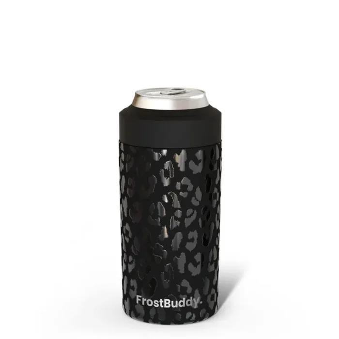 Frost Buddy Universal Buddy – Universal Can Cooler – Standard – Black Leopard