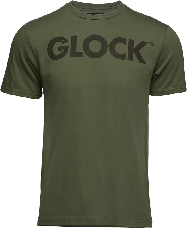 Glock Ap96159 Caliber Tee Military Green Ringspun Cotton Short Sleeve Xl – AP96159