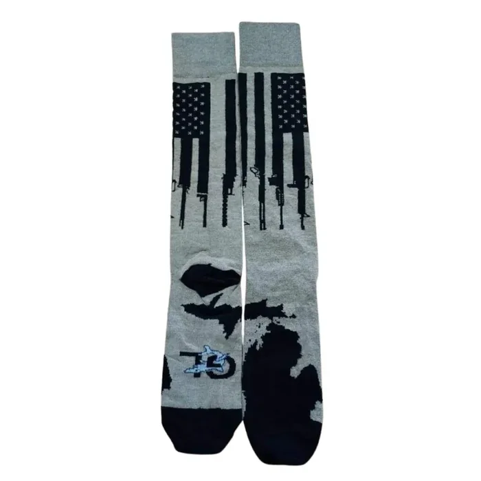 Great Lakes Shark Co. Over The Calf Socks – Men‘s Shoe 6-13 – Women‘s Shoe 7-14