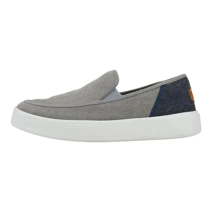 Hey Dude Men‘s Sunapee Slip‘r Slip-On Shoes – Salt N Stone Grey – 12