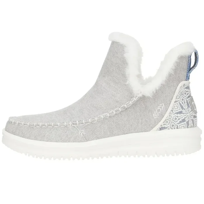 Hey Dude Women‘s Camden Brushed Cozy Booties – Grey – 9