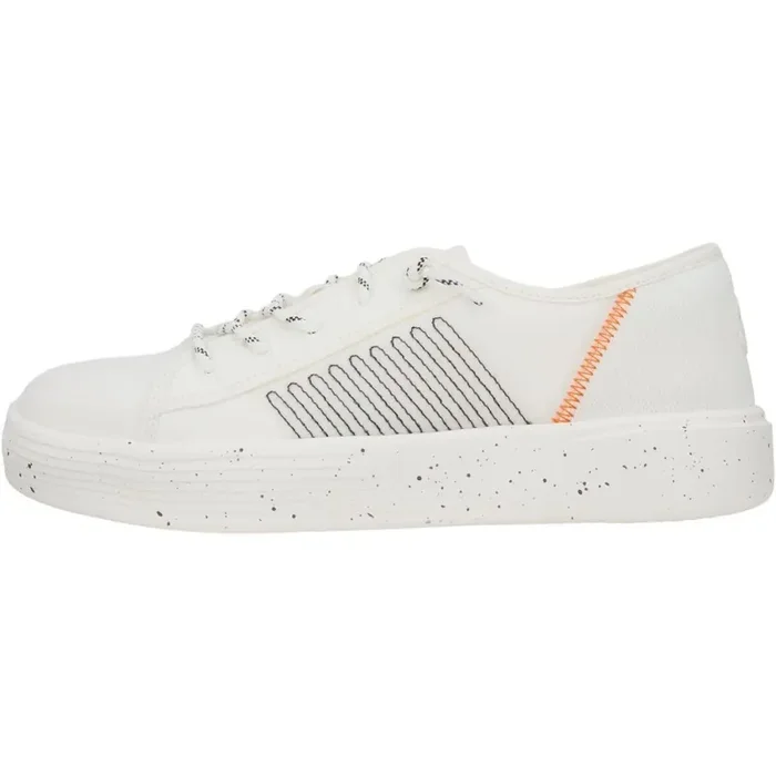 Hey Dude Women‘s Cody Sport Heathered Mesh Sneakers – White – 9